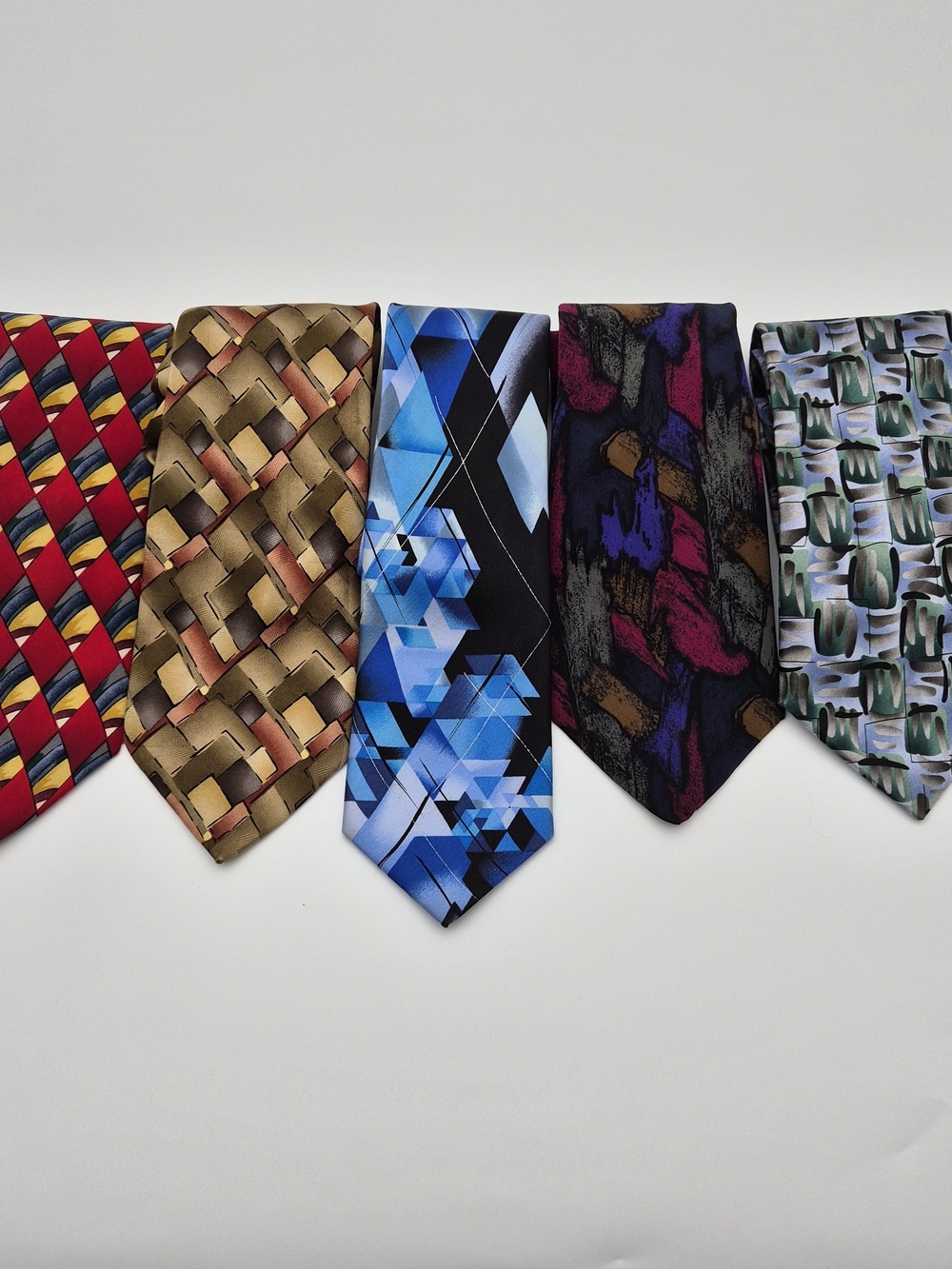 Lot 1 Jerry Garcia VTG Silk Tie Lot of 5 Deadhead Grateful Dead Wearable Art